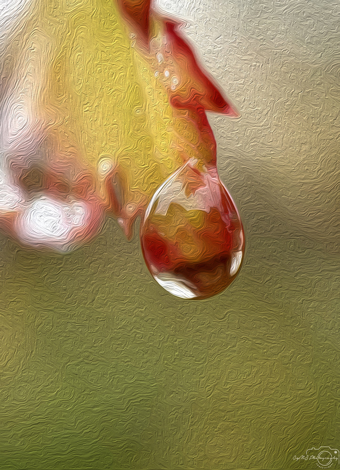 Digital Oil Painting - Superb Droplet V265