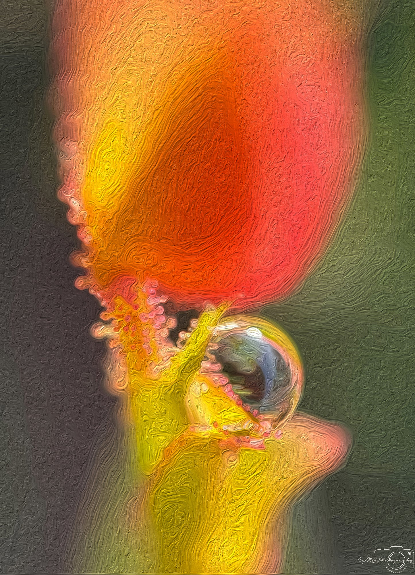 Digital Oil Painting - Superb Droplet V313