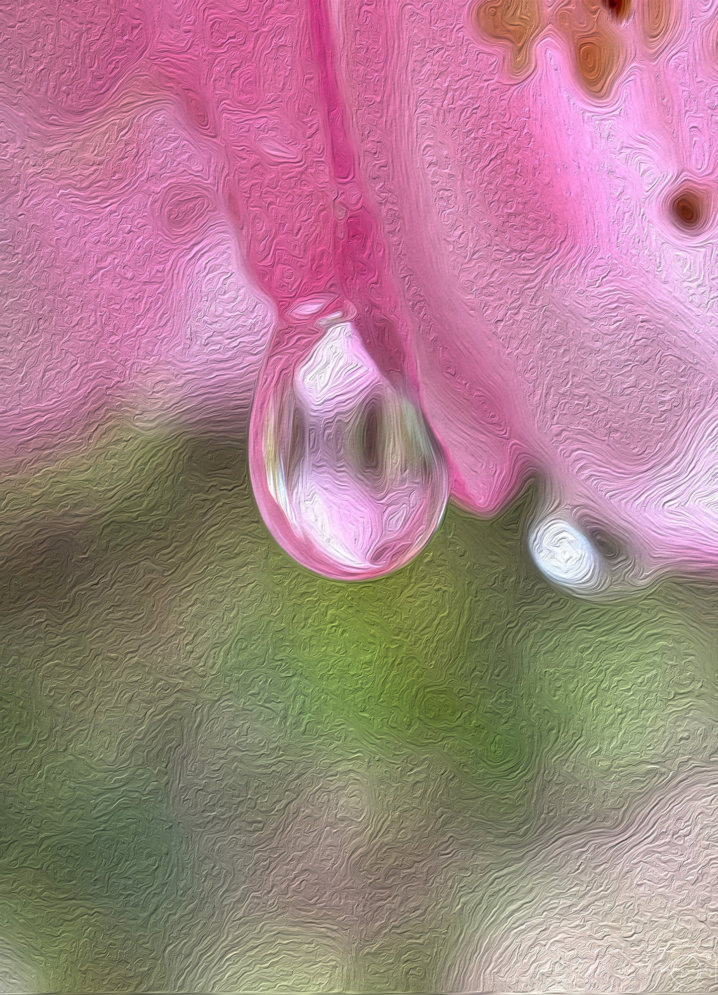 Digital Oil Painting - Superb Droplet V451