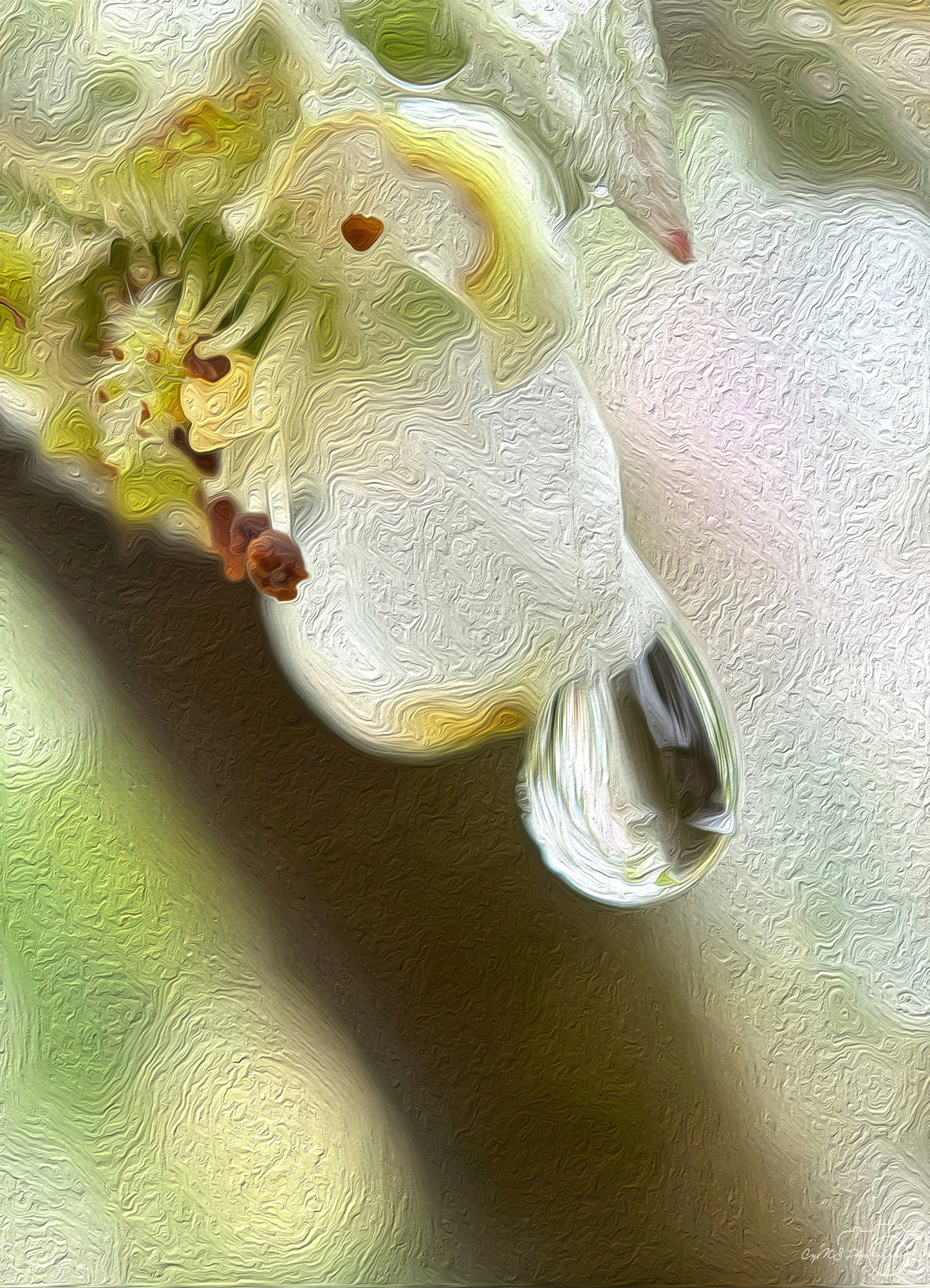 Digital Oil Painting - Superb Droplet V537
