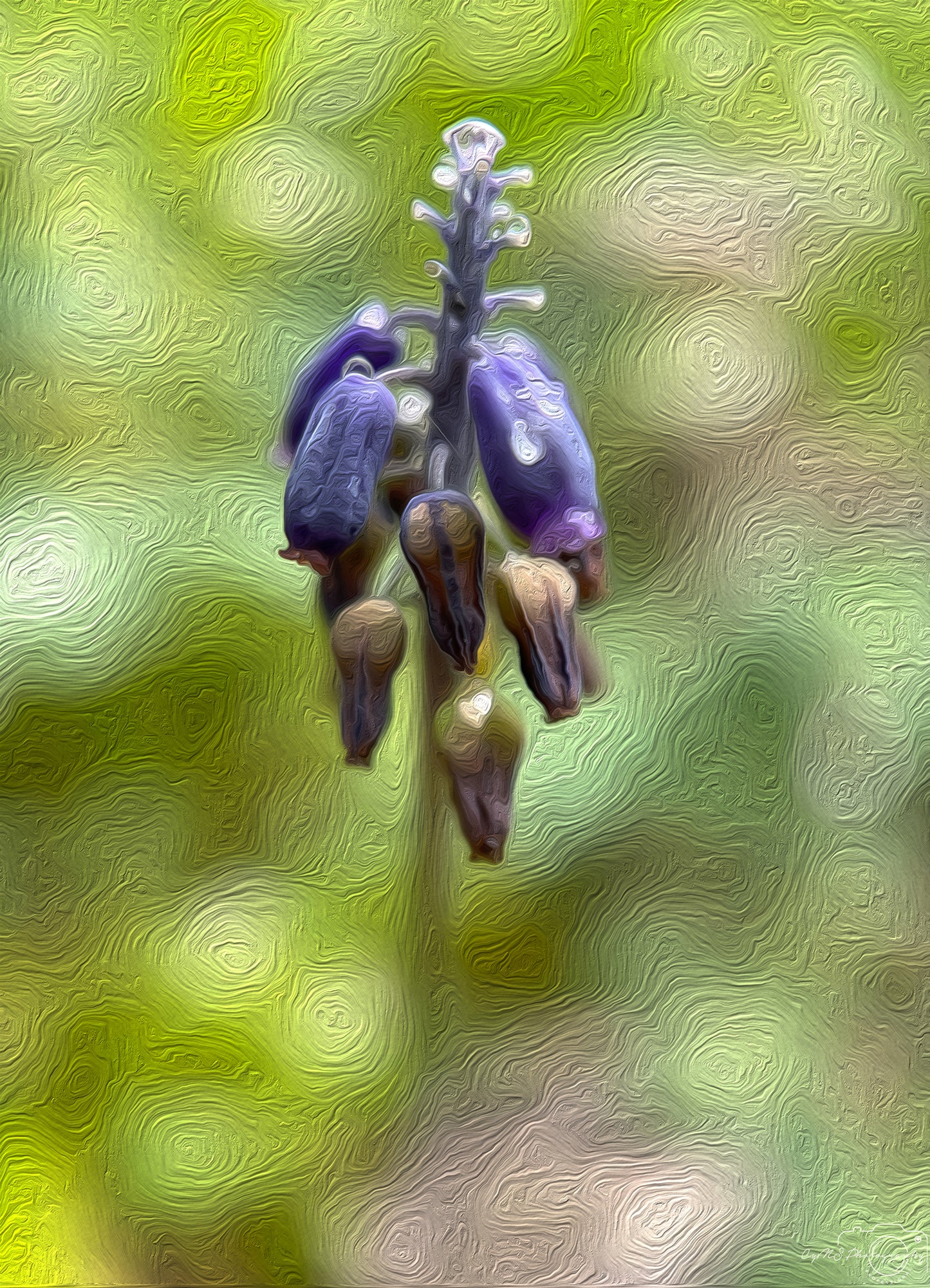 Digital Oil Painting - Superb Droplet V538