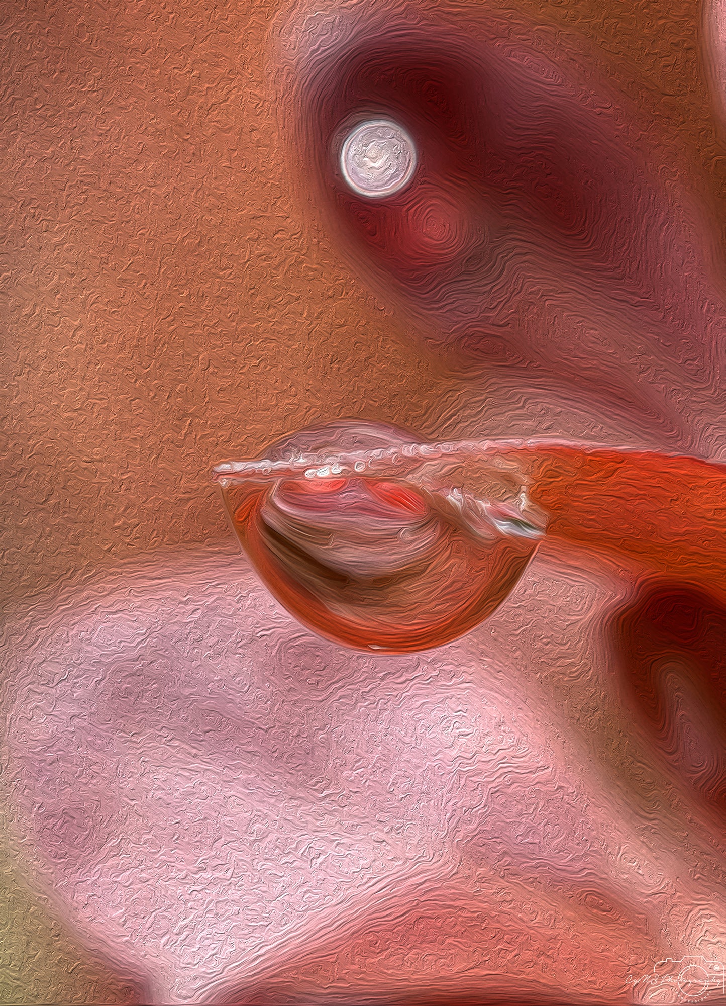 Beautiful water drop_V553_oil painting
