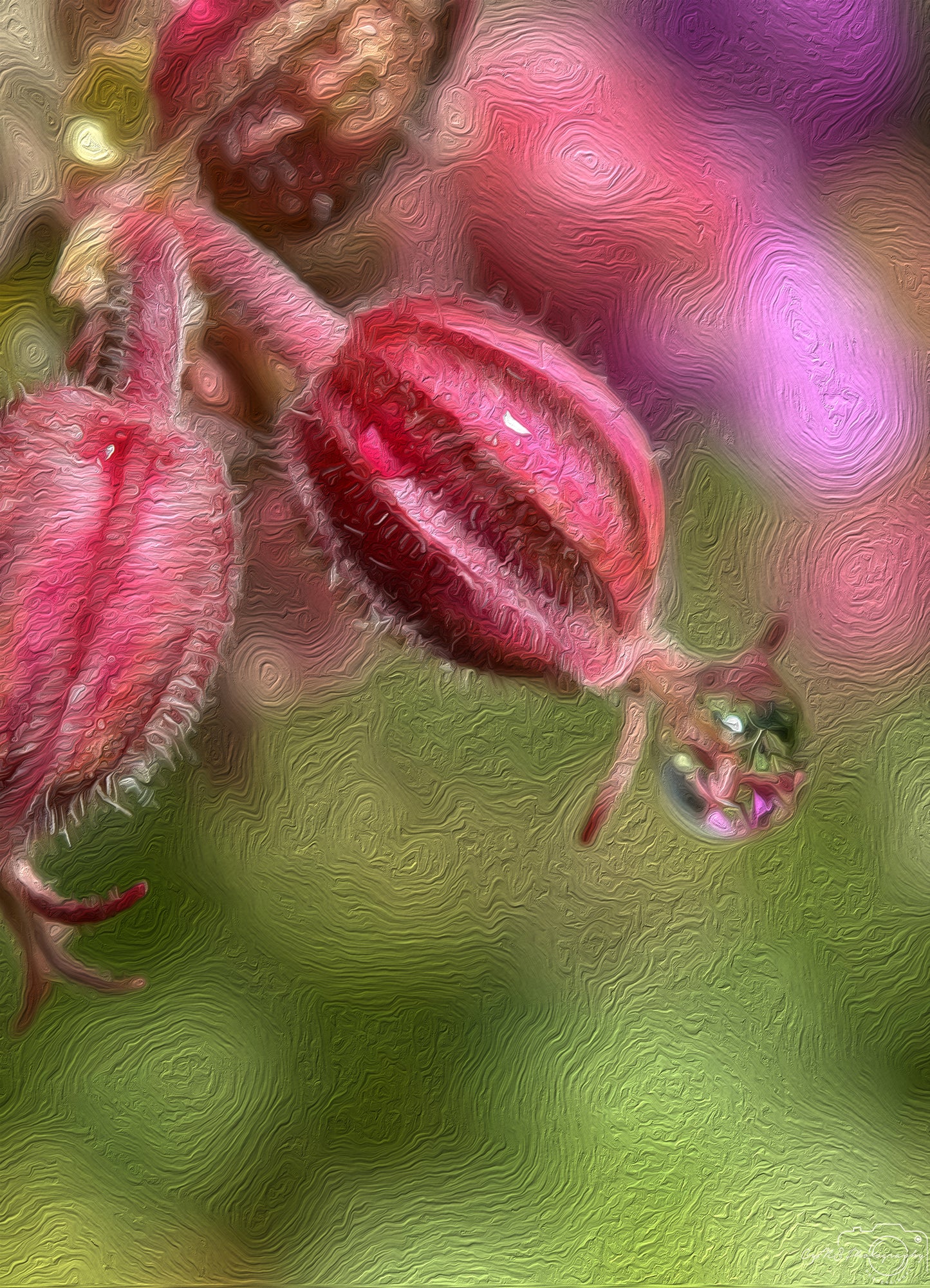 Beautiful water drop_V573_oil painting