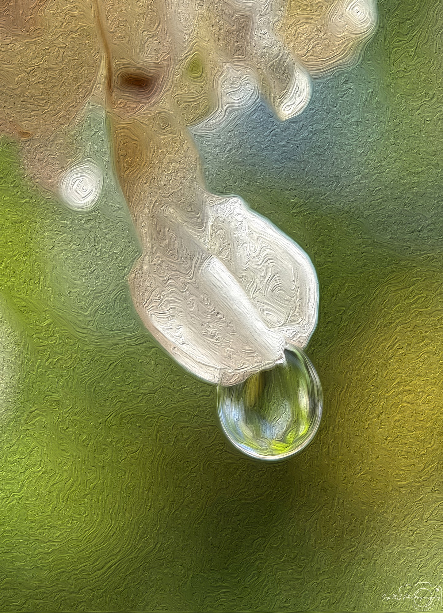 Beautiful water drop_V666_oil painting