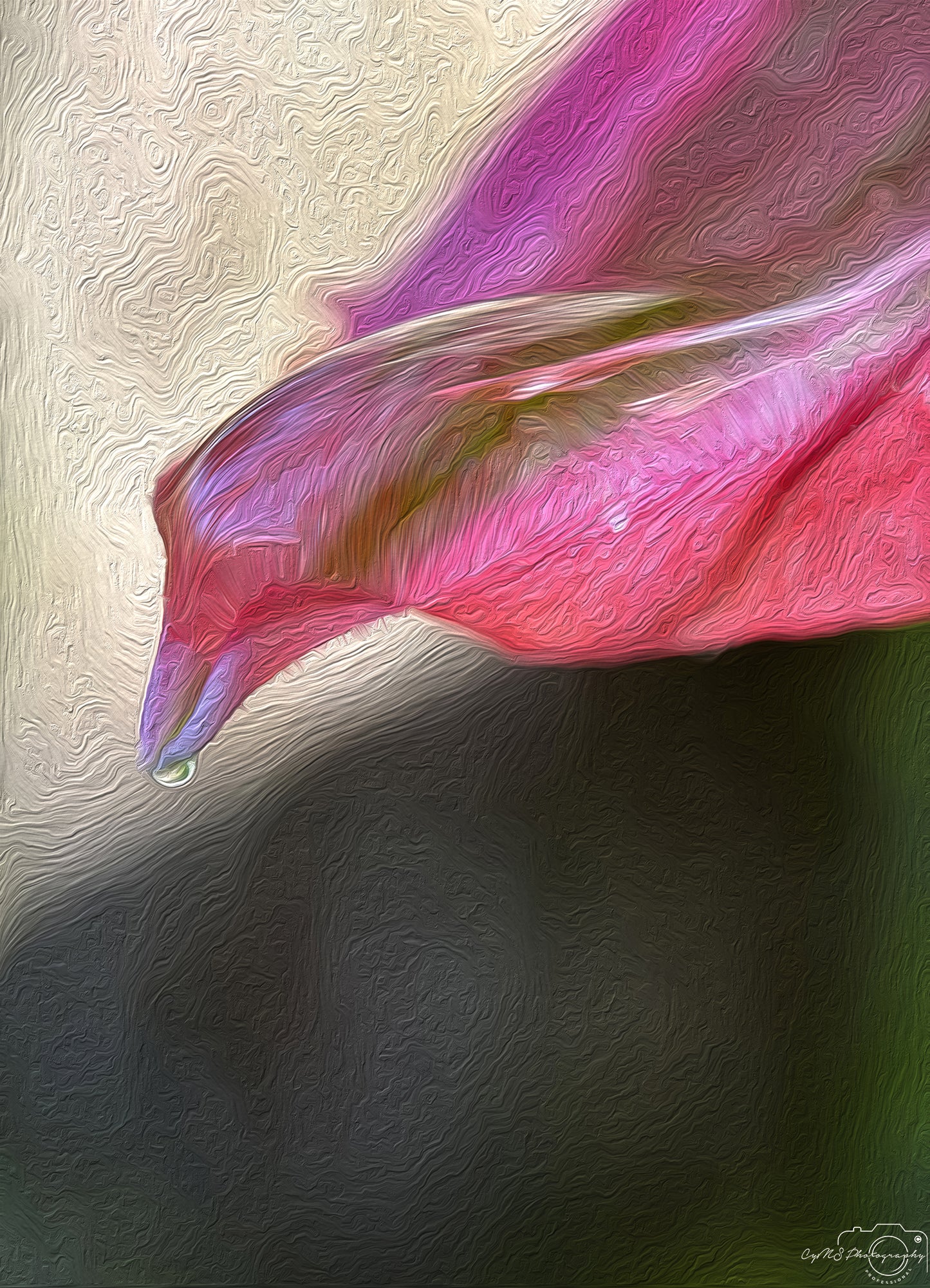 Beautiful water drop_V676_oil painting