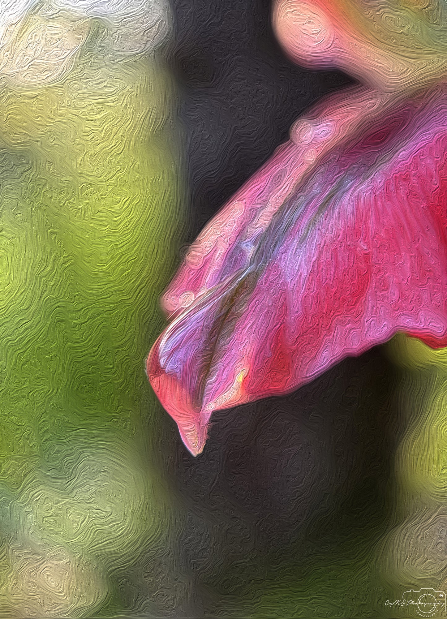 Beautiful water drop_V701_oil painting