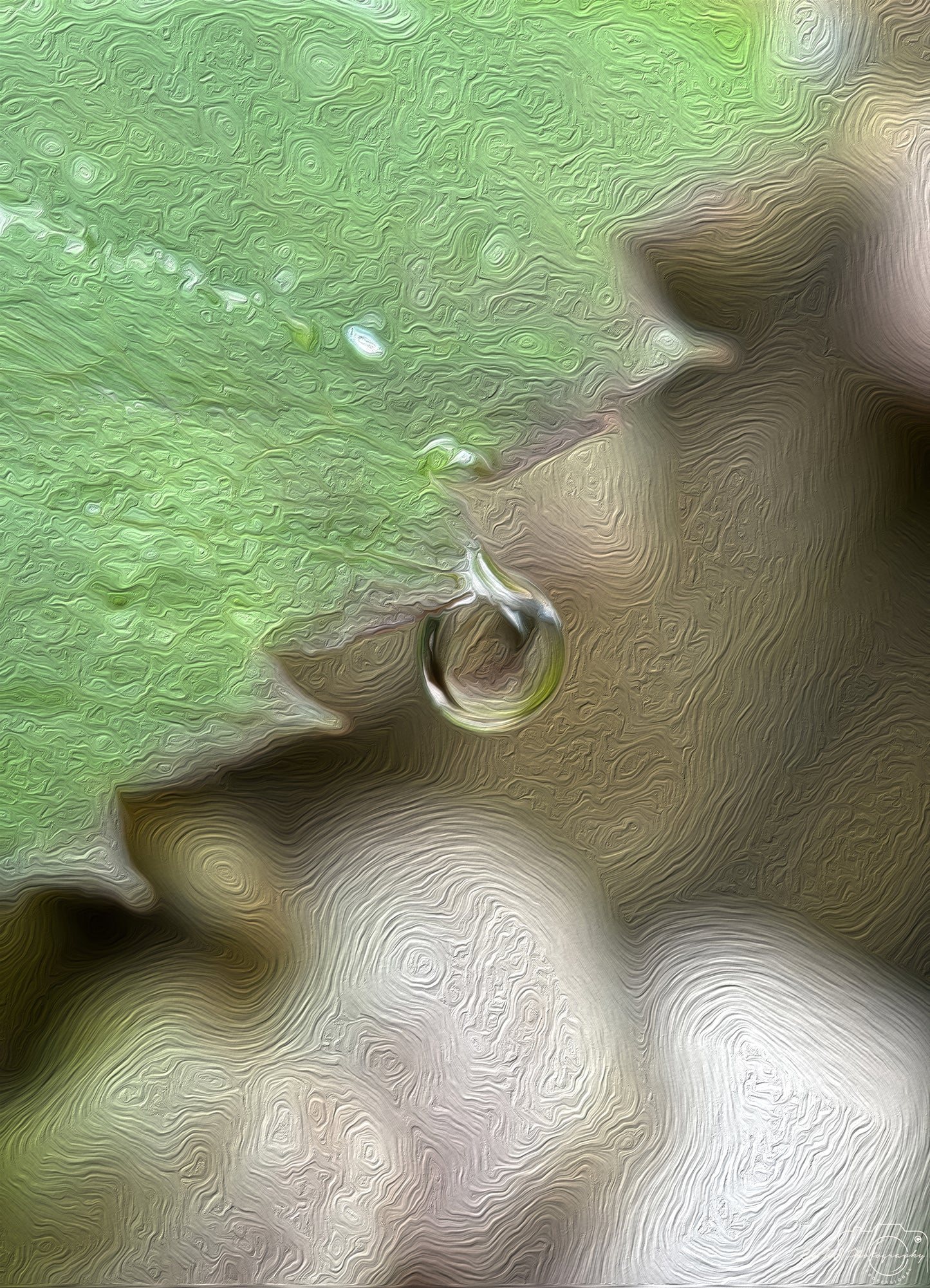 Beautiful water drop_V754_oil painting