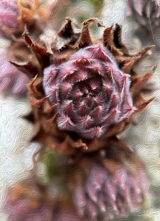 Digital Oil Painting - Superb Flower V239