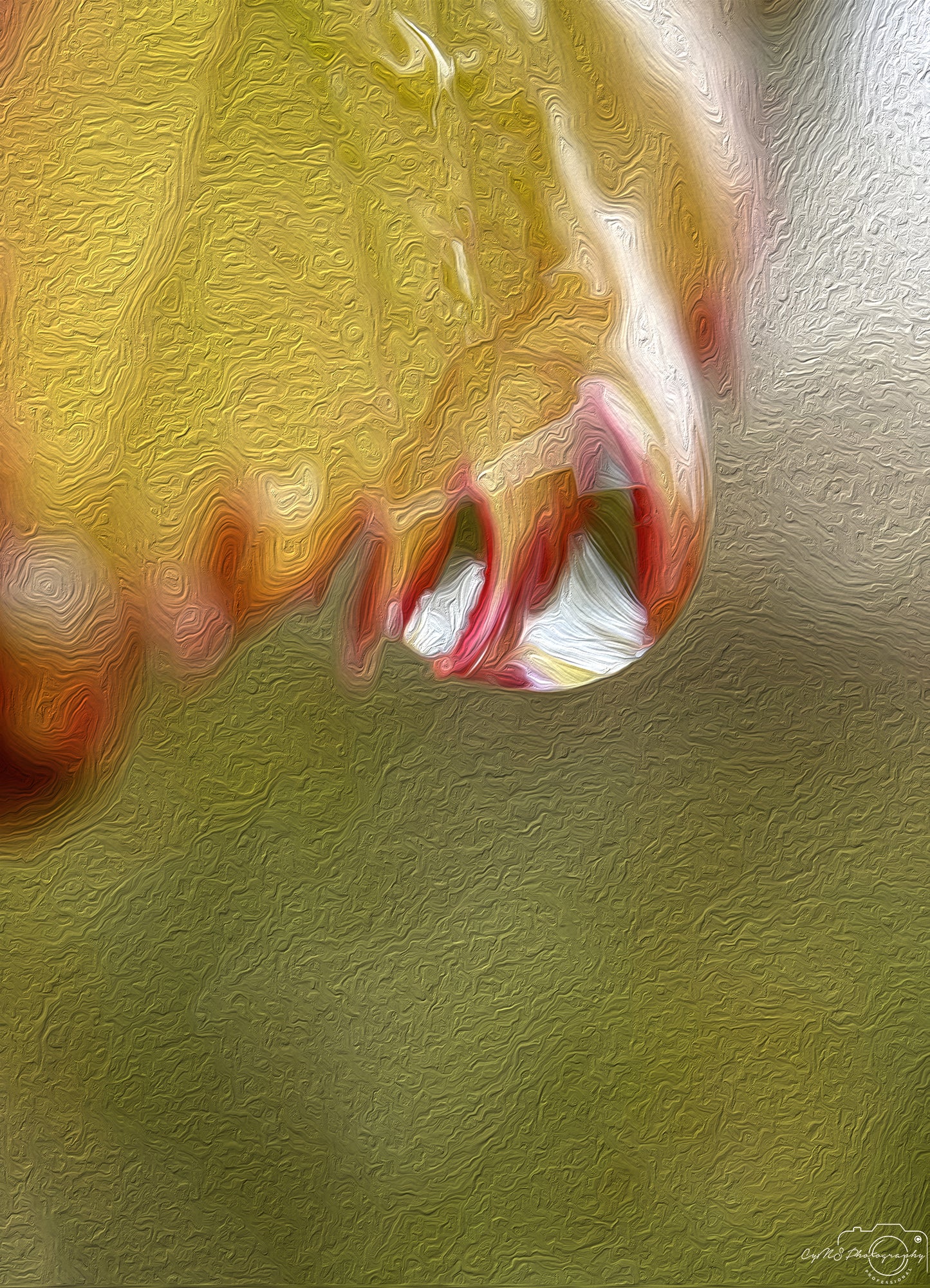 Beautiful water drop_V269_oil painting