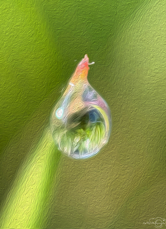 Digital Oil Painting - Superb Droplet V379