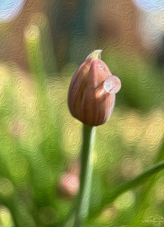 Digital Oil Painting - Superb Droplet V439