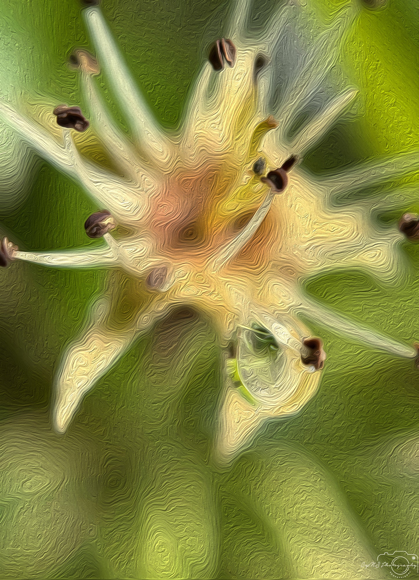 Beautiful water drop_V454_oil painting