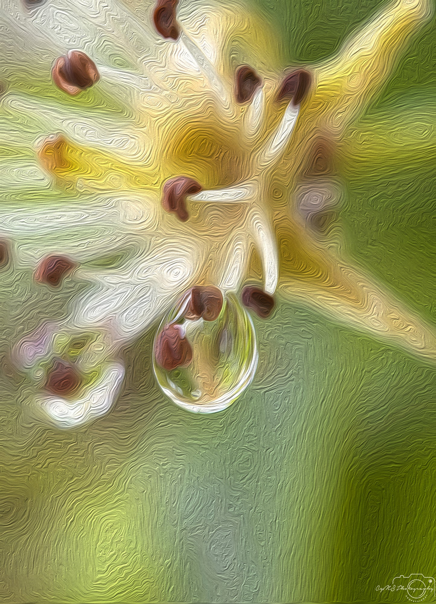 Beautiful water drop_V455_oil painting