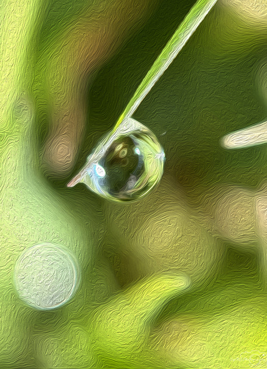 Digital Oil Painting - Superb Droplet V522