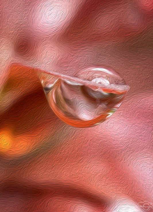 Beautiful water drop_V554_oil painting
