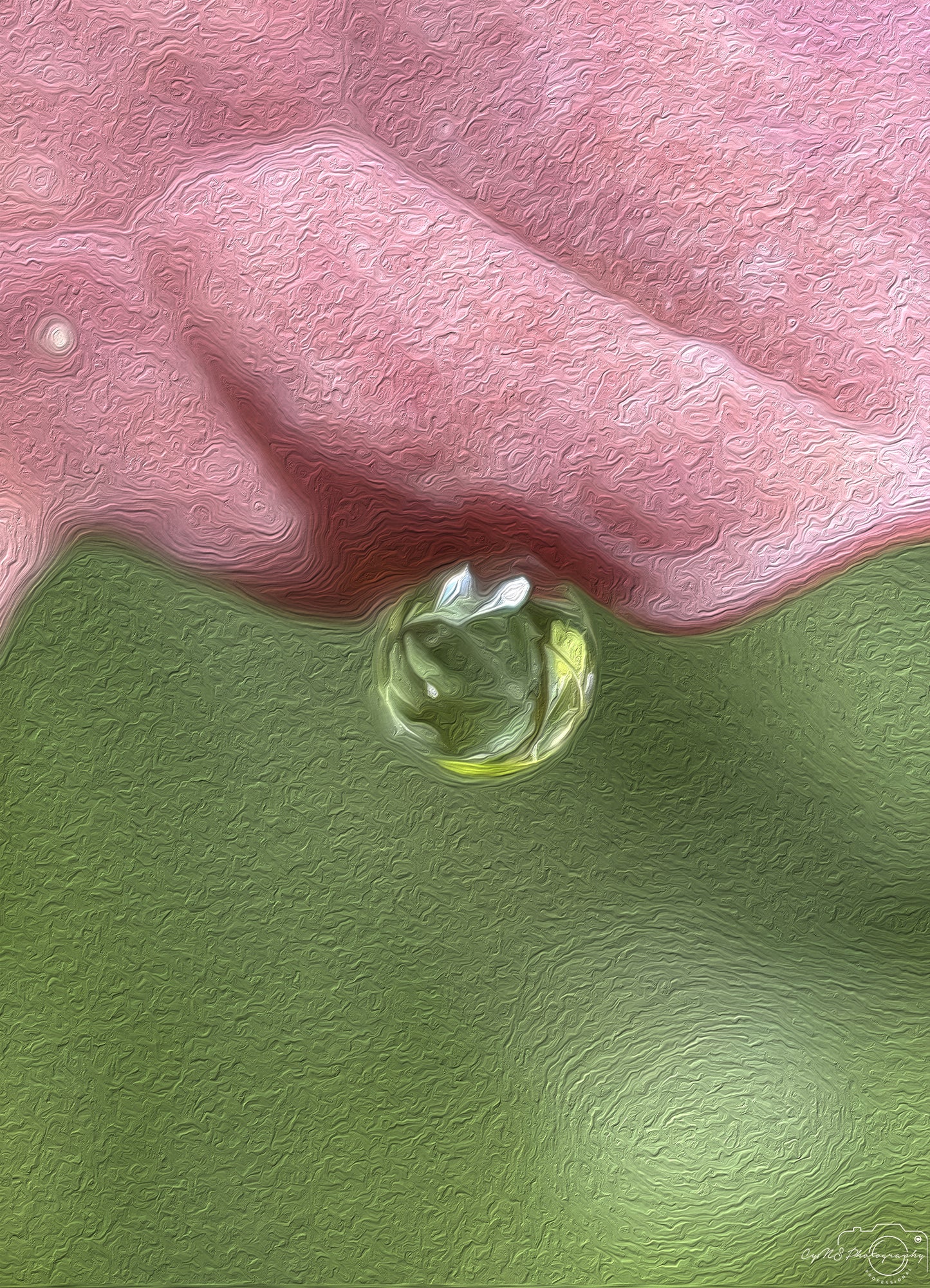 Beautiful water drop_V560_oil painting