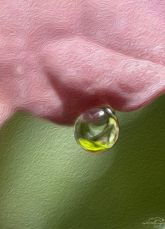 Beautiful water drop_V561_oil painting