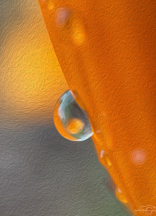 Digital Oil Painting - Superb Droplet V621