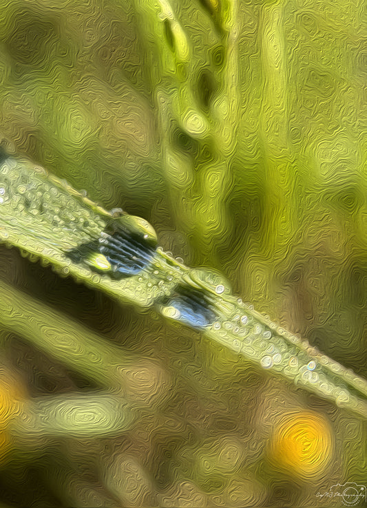 Digital Oil Painting - Superb Droplet V673