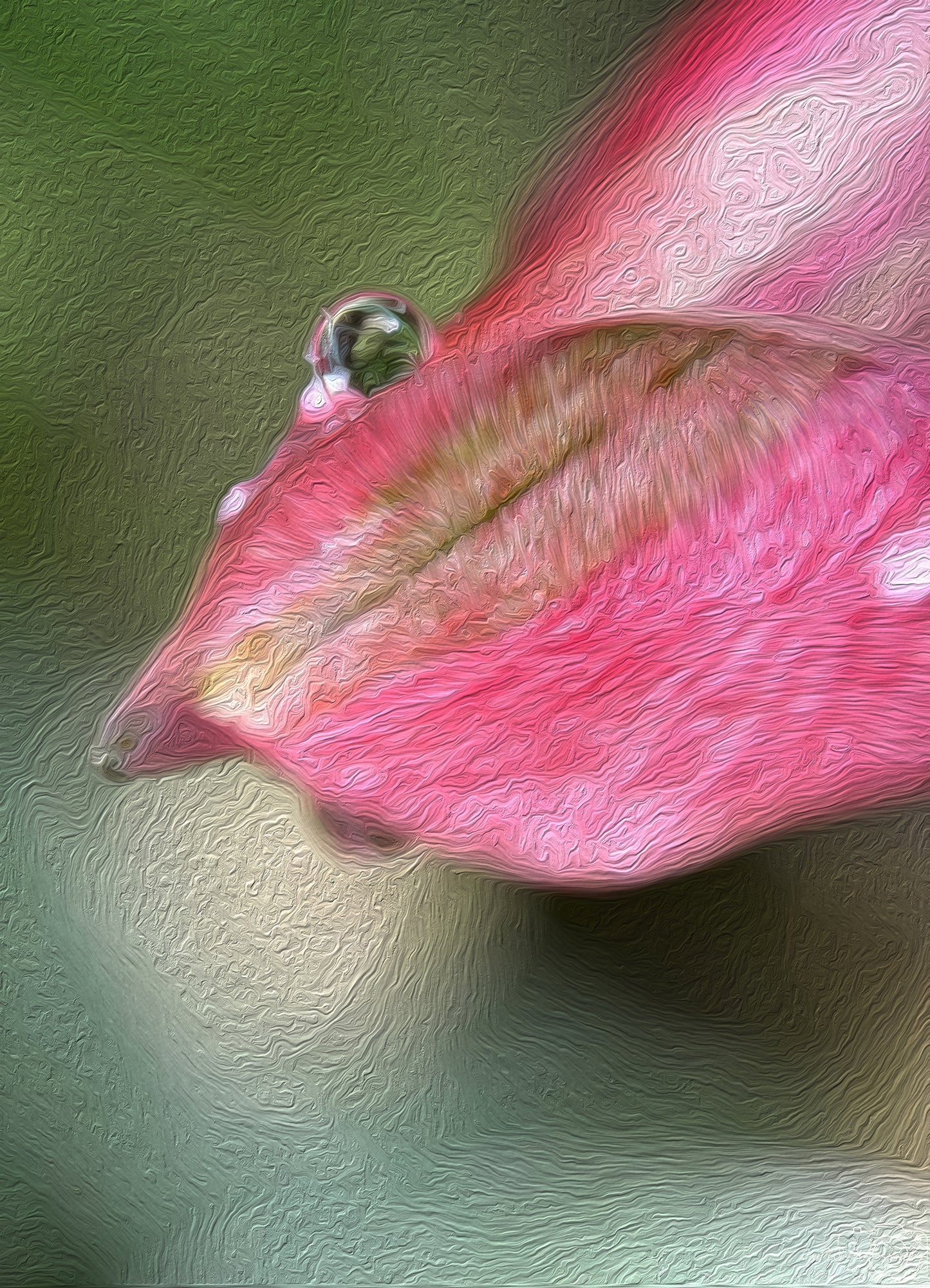 Beautiful water drop_V700_oil painting
