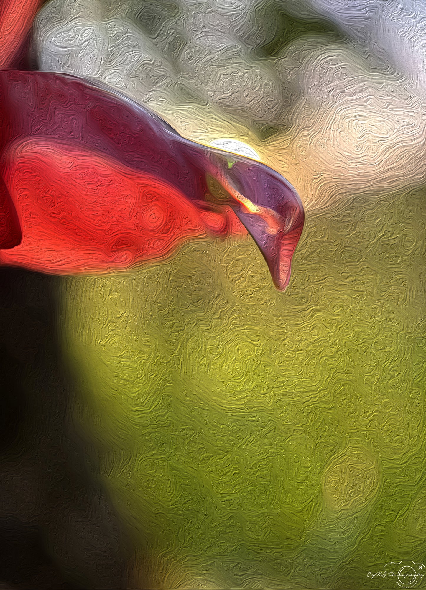 Beautiful water drop_V704_oil painting
